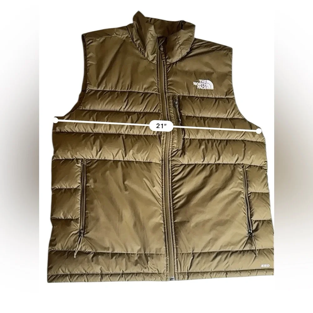 The North Face Aconcagua 2 500 Fill Goose Down Vest Military Olive Green Men’s M